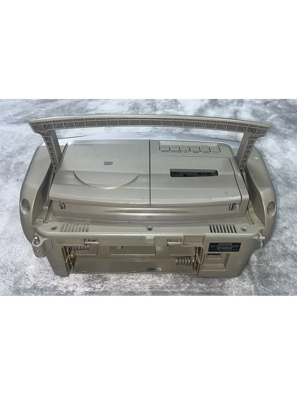 Sony CFD-S22 CD AM/FM Radio Cassette Mega Bass Boombox Works